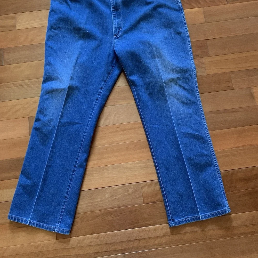 Wrangler Vintage 85498LD? Jeans Mens 42x29 Blue Denim Made In USA? - Picture 4 of 8